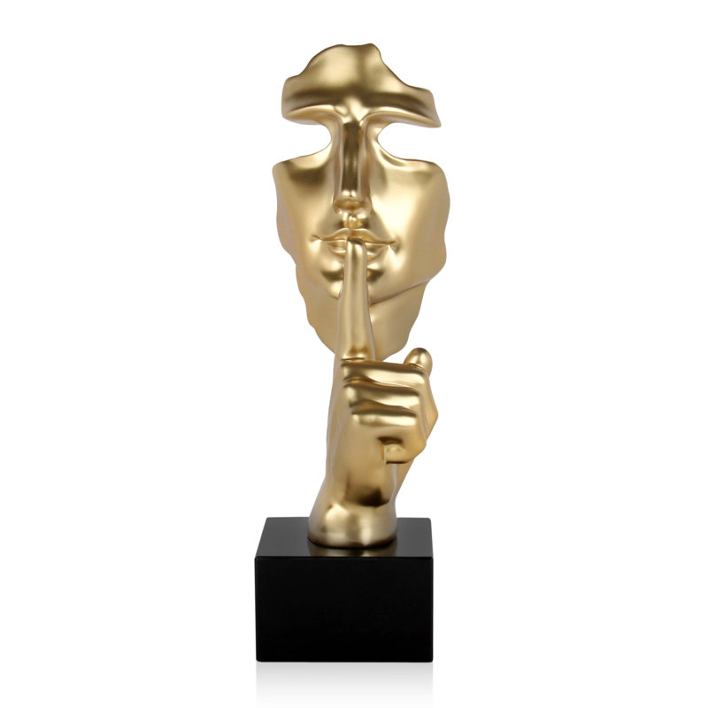 Aalaiyah People Figurines & Sculptures, Gold