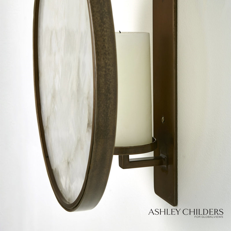 Anya Wall Sconce-Black/Bronze