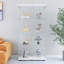 Vitrine blanche à 4 tablettes pour salon Living Room