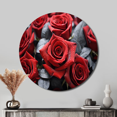 Fierros - Floral Round Metal Art