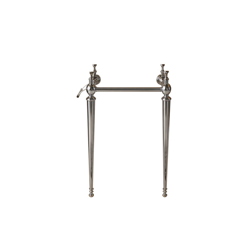 Pied de meuble-lavabo autoportant de 23 po Vici, sans lavabo, couleur argent, Argent, Argent