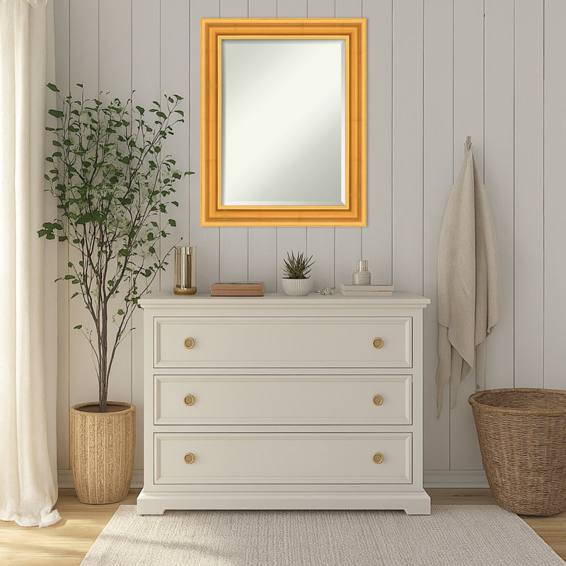Miroir mural Sierra, 29,5 po x 23,5 po, Doré
