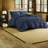 Elegant Bedding Sets, Polyester Jacquard, Modern Navy Style, For Home