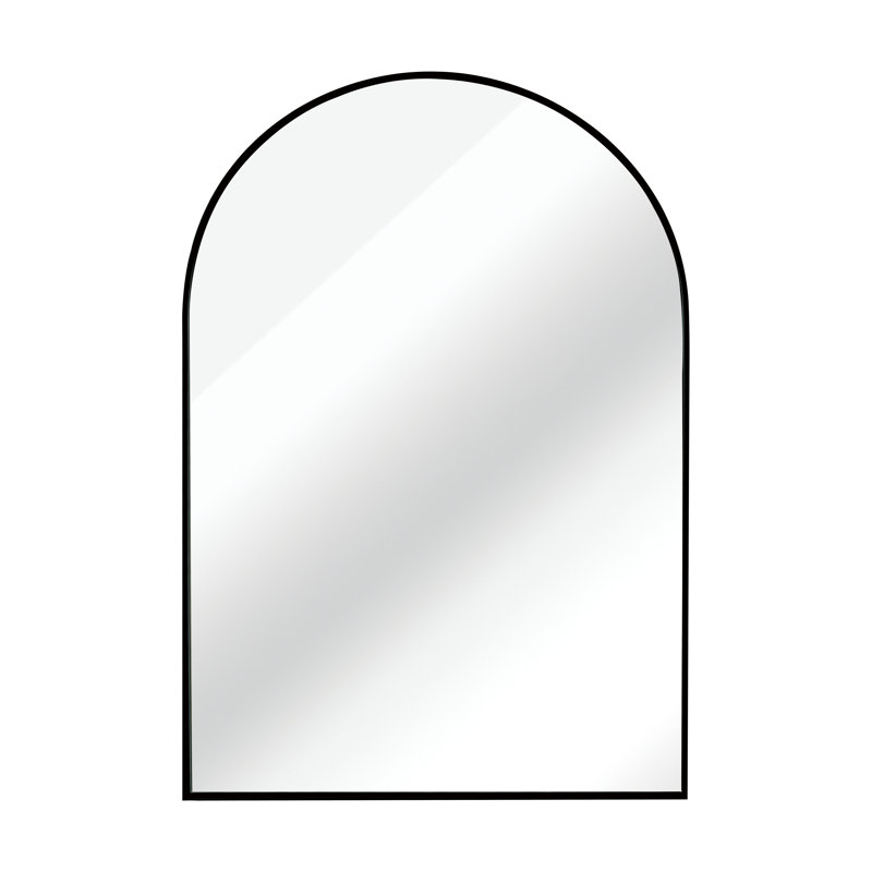 Sarno Metal Flat Mirror, Black