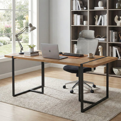 78" Industrial Large Executive Desk & Conference Table with Extra Deep