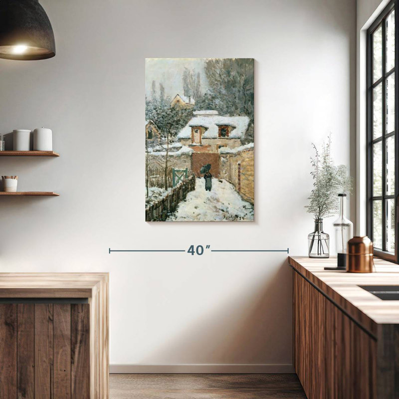 Alvord neige à Louveciennes, H 36 po x l 24 po