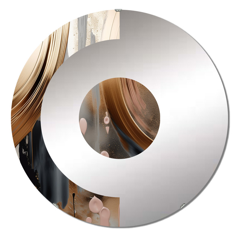 Pattersen - Miroir mural demi-cercle, 23,6 po x 23,6 po