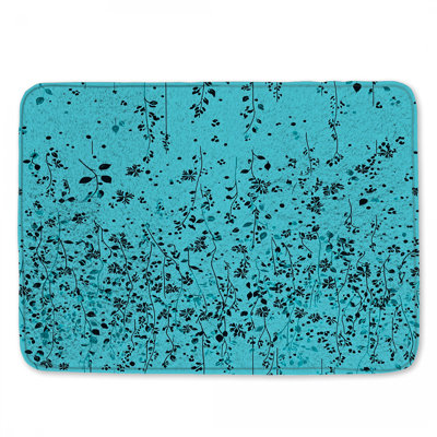 Tapis de bain floral