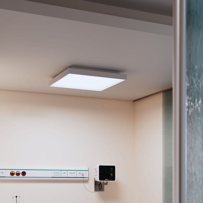 Pi 1 - Light LED Flush Mount, 3500K, 4" H x 24" W x 24" D