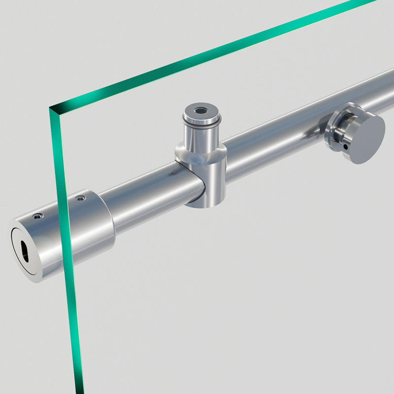 Eclipse 60 in. W x 60.5 in. H Sliding Frameless Tub Door in Chrome with 3/8 in. (10mm) Thick Clear Glass, Chrome