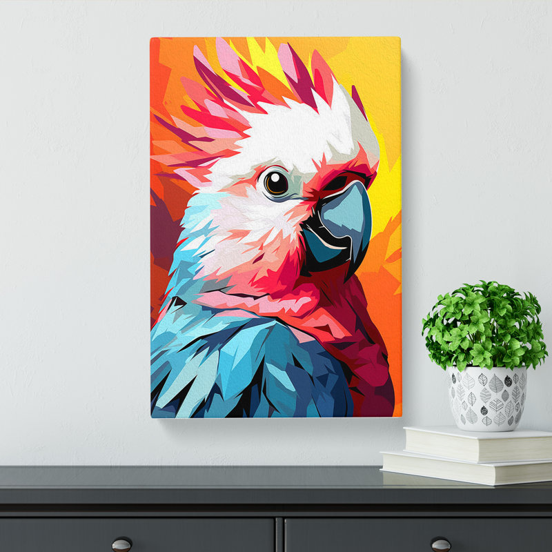 Cockatoo Pop No.3 - Wrapped Canvas, 76cm H x 50cm W x 3cm D