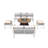 Dejonae 7 - Person Patio Conversation Set with Cushions-392686757