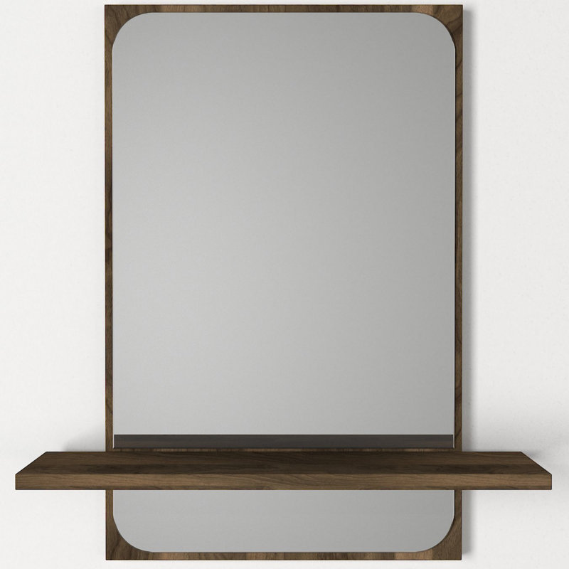 Ferrel Flat Mirror with Shelves