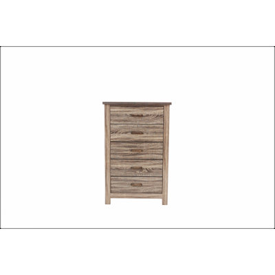Commode à tiroirs en bois naturel au fini naturel frappant avec beaucoup de rangement, chêne rustique gris ou brun pour les chambres à coucher modernes