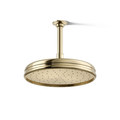 Traditional Round 10" Rainhead with Katalyst Air-Induction Spray, 2.5 Gpm