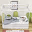Lit simple en bois avec lit gigogne