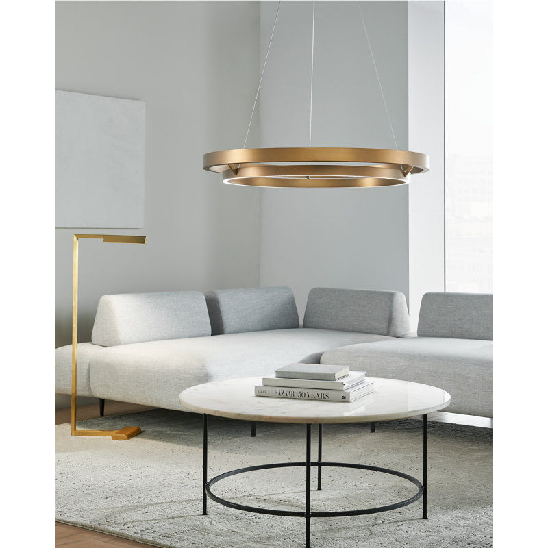 Sean Lavin Dessau Floor Lamp, Natural Brass, 46"