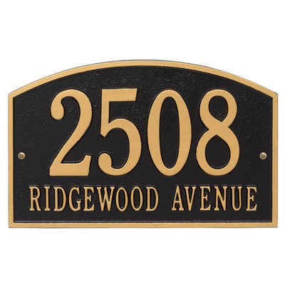 Legacy 2-Line Wall Address Plaque