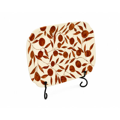 Olivia Golden Brown Plate