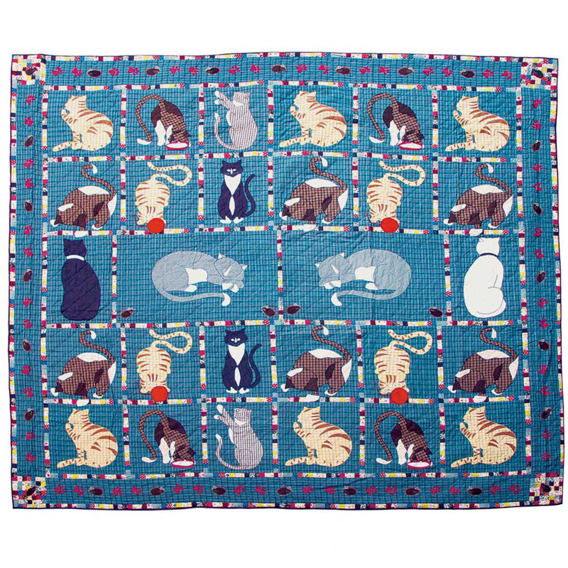 Rustic Cotton Animal Print Quilt