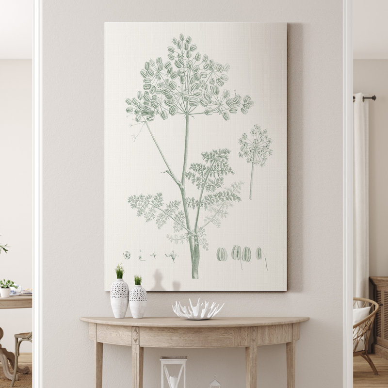 «Botanical Study in Sage VI», reproduction d'art sur toile tendue, H 36 po x l 24 po x P 1 po