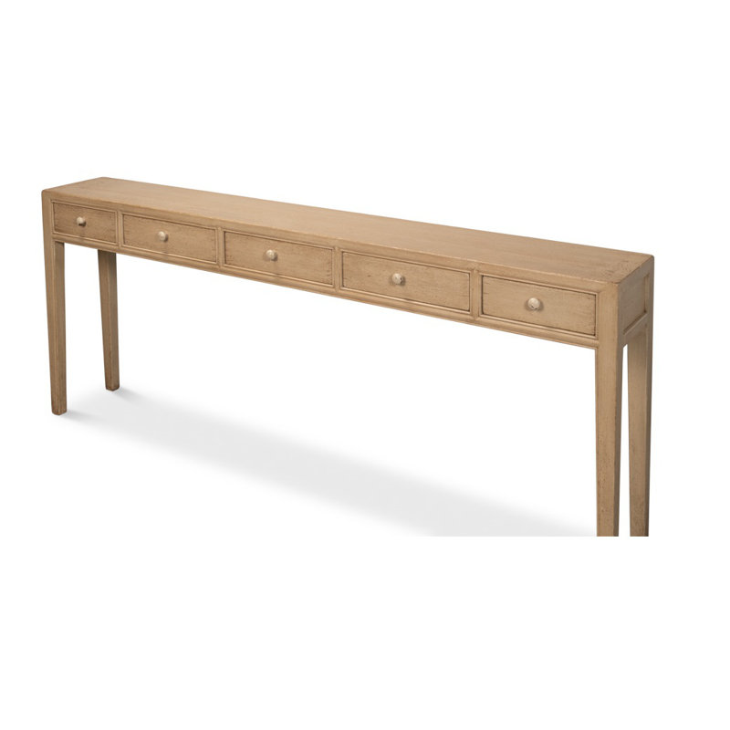 Jeweler 86'' W Solid Wood Console Table