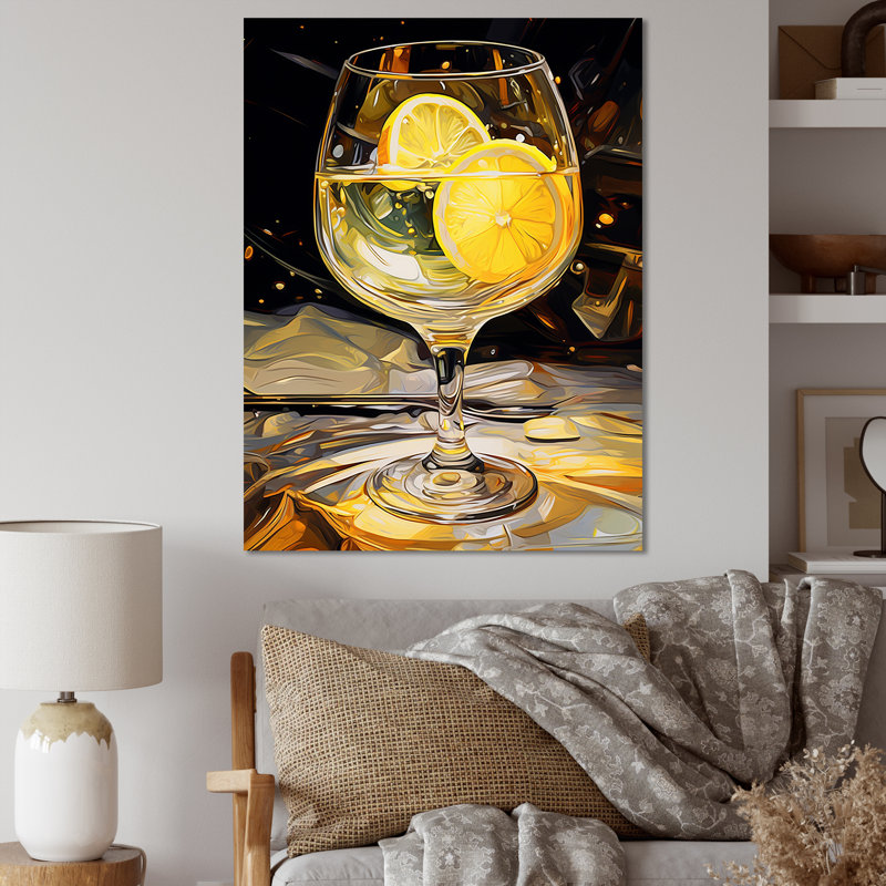 " Goblets Glow ", 32" H x 16" W x 1" D, Wrapped Canvas