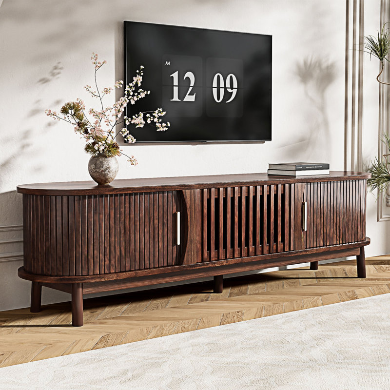 TV Console Table With Storage Cabinet
