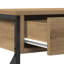 Console Table 100X28x75 Cm Engineered Wood & Steel-1255797489-1255797503