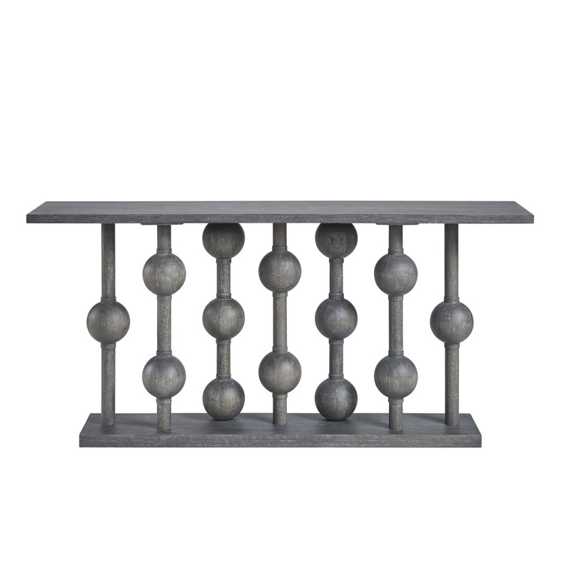 Foxglove 68'' Gray Oak Wood Console Table