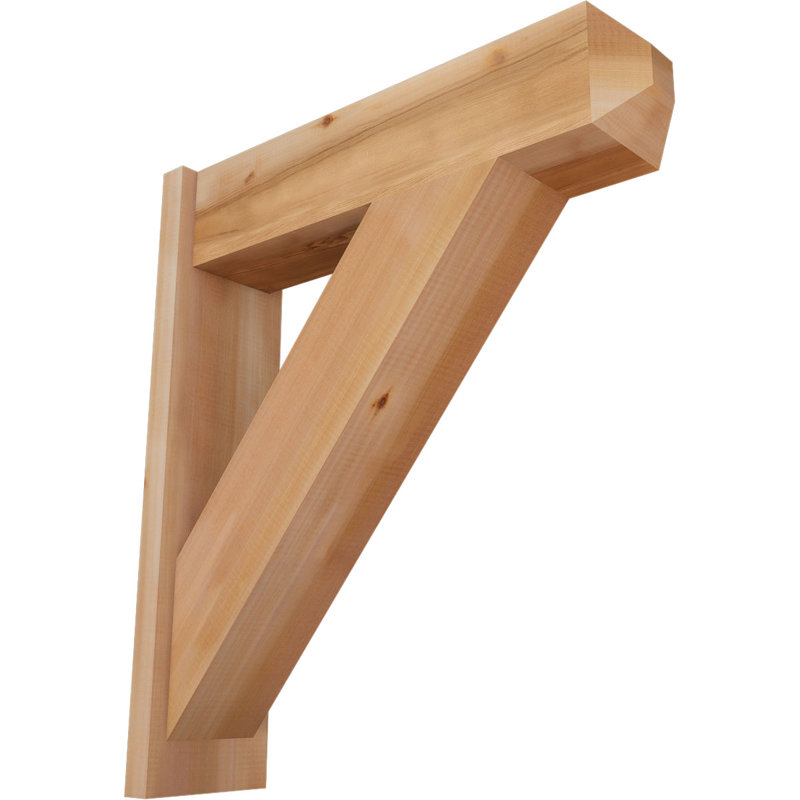 Artisan traditionnel en bois rustique, P 28 po x H 32 po, Cèdre rouge occidental l 7 1/2 po (lisse)