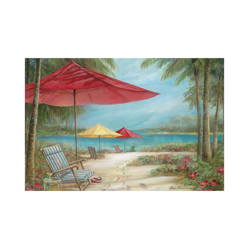 Relaxing Paradise I, Wrapped Canvas, No Matte, 8" H x 12" W x 0.75" D