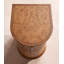 Table de chevet de style Mid-Century en bois massif brun