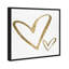 Cœurs dorés, "Modern Love Strokes Glam Gold" - peinture sur toile-71089385-71089386