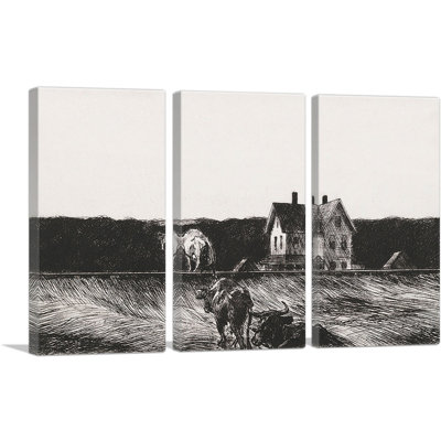 Paysage américain 1920 - impression de 3 pièces