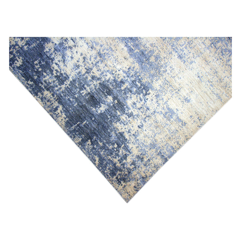 Hand-Knotted High-Quality Gray/Ivory Area Rug