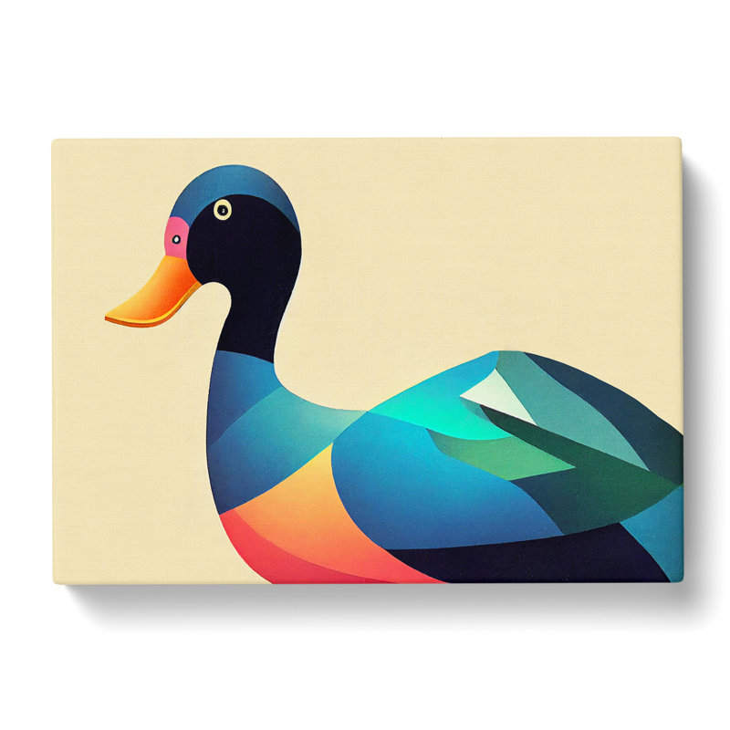 Stimulating Abstract Duck - Wrapped Canvas, 35cm H x 50cm W x 3cm D
