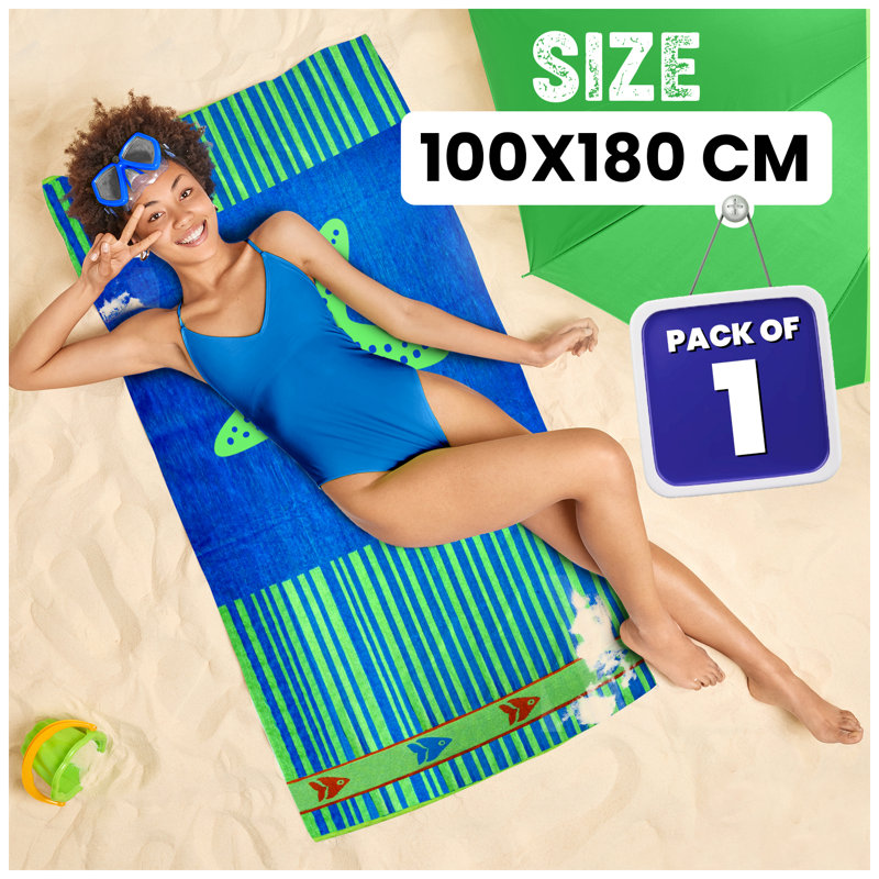 Cotton Blend Ultra Light Beach Towel