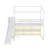 Annieruth Twin Size Wood House Loft Bed With Slide, Storage Shelves And Light-1836043928