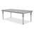 Melrose Plaza 42 " Extendable Rectangular Glass Top Dining Table