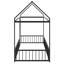 Structure de lit en métal avec clôture-753453247