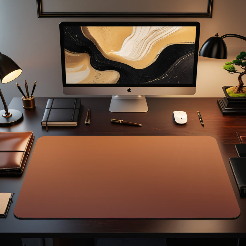 Polyester Desk Pad, 14.4x12.1