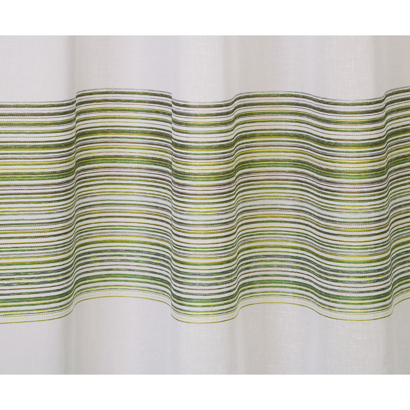 Henefer Semi Sheer Curtain, Green