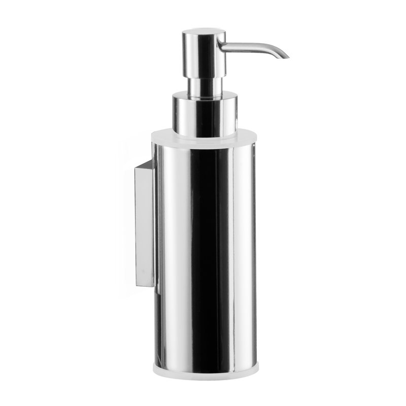 Distributeur de savon aleiza, Chrome / Blanc