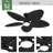 Hunter 52 inch Tropic View Damp Rated Ceiling Fan with Lights and Wall Control-110404133