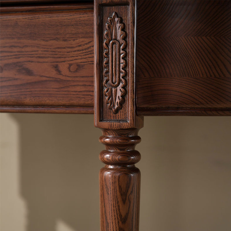 Retro Minimalist Solid Wood Console Table