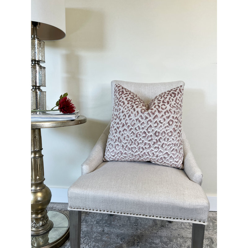 Housse de coussin en velours, Rosé, 22 po x 22 po