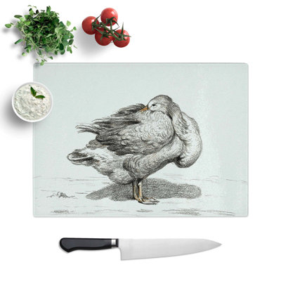 Glass Goose by Jean Bernard Chopping Board