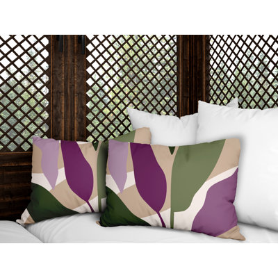Glittered Outdoor Reversible Throw Pillow
