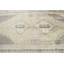Grand grand tapis turc rétro en laine beige avec un motif anatolien abstrait pour un décor de salon - tissage à plat de style Oushak